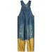 Style Denim Blue Pant Plus Size Spring Hole Jumpsuit Pants