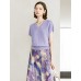 V-Neck Short Sleeve Knit Top