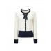 Contrast Bow Detail Knit Cardigan