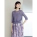 Wavy Texture Scalloped Cuffs Knitted Pullover Wavy Texture Scalloped Cuffs Knitted Pullover