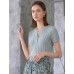 Wavy Openwork Tencel Linen Henley Knit Top Wavy Openwork Tencel Linen Henley Knit Top