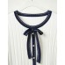 Contrast Bow Detail Knit Cardigan