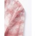 Tie Dye V-Neck Wrap Elbow Sleeve Top Tie Dye V-Neck Wrap Elbow Sleeve Top