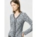 Gray V-Neck Slim Fit Long-Sleeve Knit Top Gray V-Neck Slim Fit Long-Sleeve Knit Top