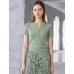 Wavy Openwork Tencel Linen Henley Knit Top Wavy Openwork Tencel Linen Henley Knit Top