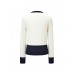 Contrast Bow Detail Knit Cardigan