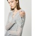 Sheer Knit Flared Sleeve Cardigan Sheer Knit Flared Sleeve Cardigan