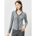 Gray V-Neck Slim Fit Long-Sleeve Knit Top Gray V-Neck Slim Fit Long-Sleeve Knit Top