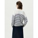 Striped Loose Pullover Knit Sweater Striped Loose Pullover Knit Sweater