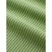 Leaf Green Ribbed V-Neck Layered Knit Top Leaf Green Ribbed V-Neck Layered Knit Top