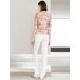 Tie Dye V-Neck Wrap Elbow Sleeve Top Tie Dye V-Neck Wrap Elbow Sleeve Top