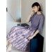Wavy Texture Scalloped Cuffs Knitted Pullover Wavy Texture Scalloped Cuffs Knitted Pullover